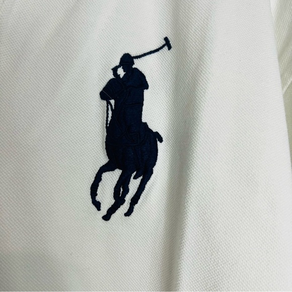 Vintage Polo RL White Big Pony Classic Polo 2XL - Picture 4 of 9